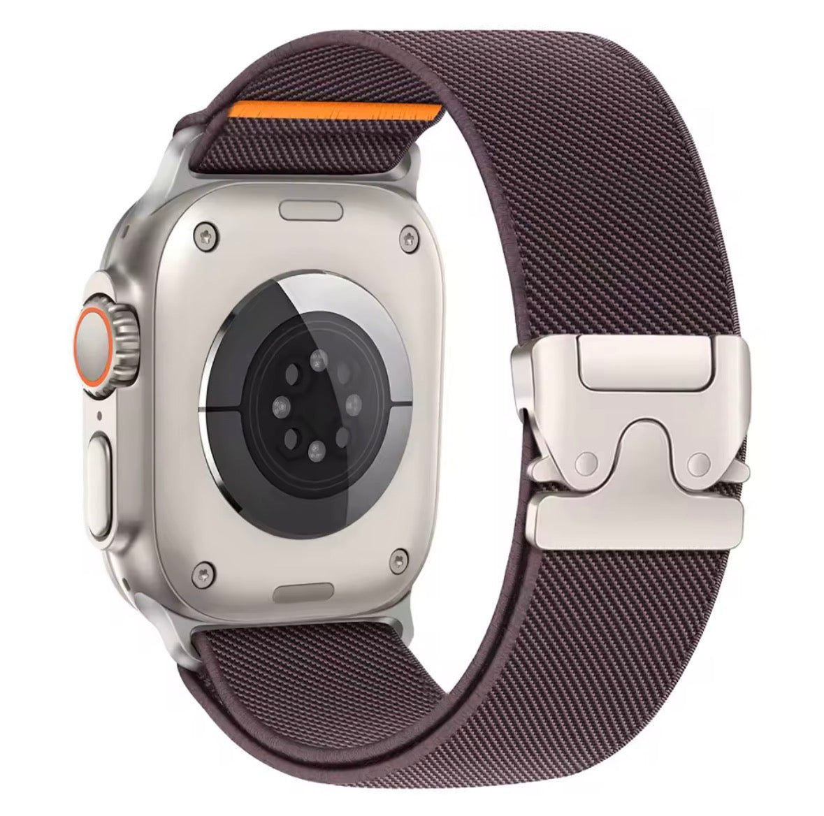 Elastic Nylon Apple Watch Band: Parachute Buckle Sport Strap 42mm - 49mm