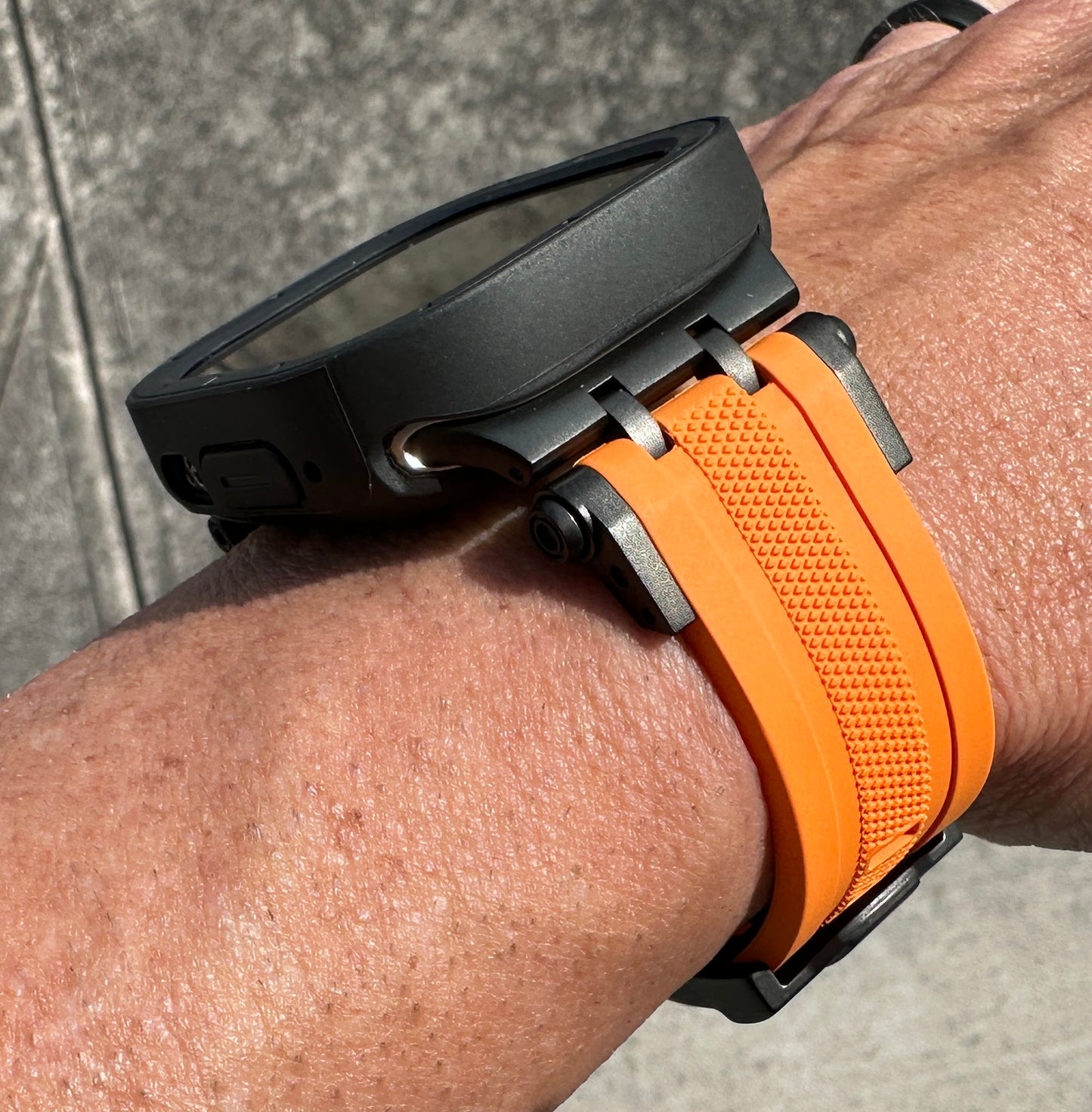 Rescue Vector Modification Kit Apple Watch Ultra 49mm Orange Band + 2 TPU Cases (Copy)