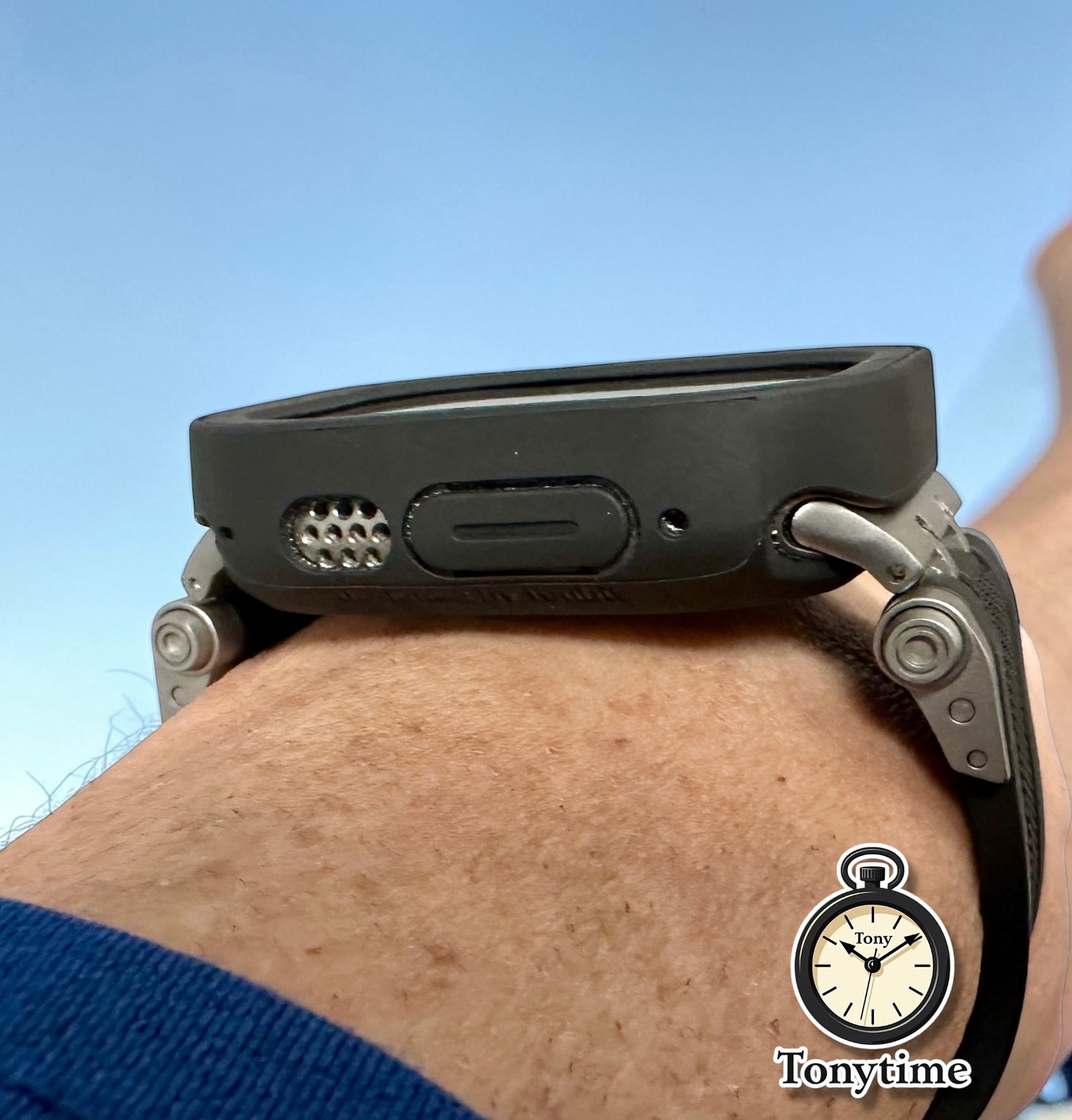 Titanium Sentinel Stealth – Ultra Elite Modification Kit built for the Apple Watch Ultra 49mm
