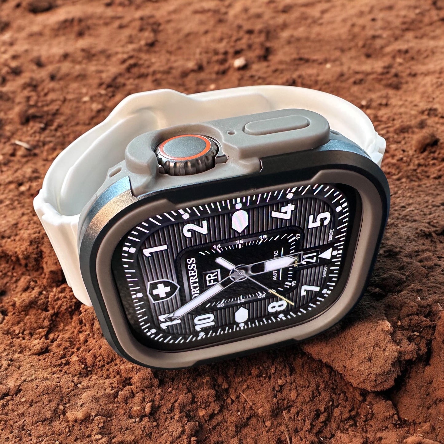 Fortress Military Apple Watch Face: Clockology Smartwatch Design