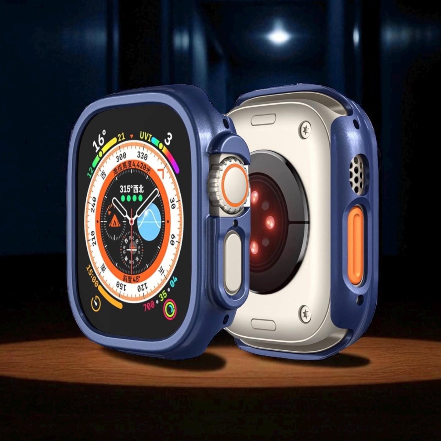 Apple Watch Ultra 49mm PC Case: Impact Resistant Bumper, Free Face