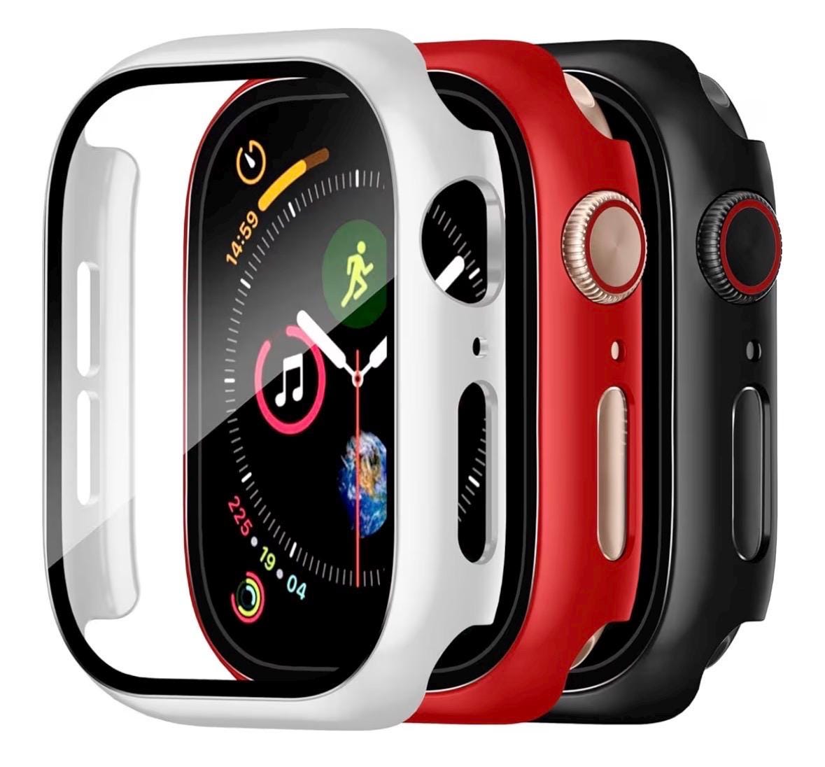 Apple Watch PC Case 45mm: Impact Resistant Bumper, Screen Protector