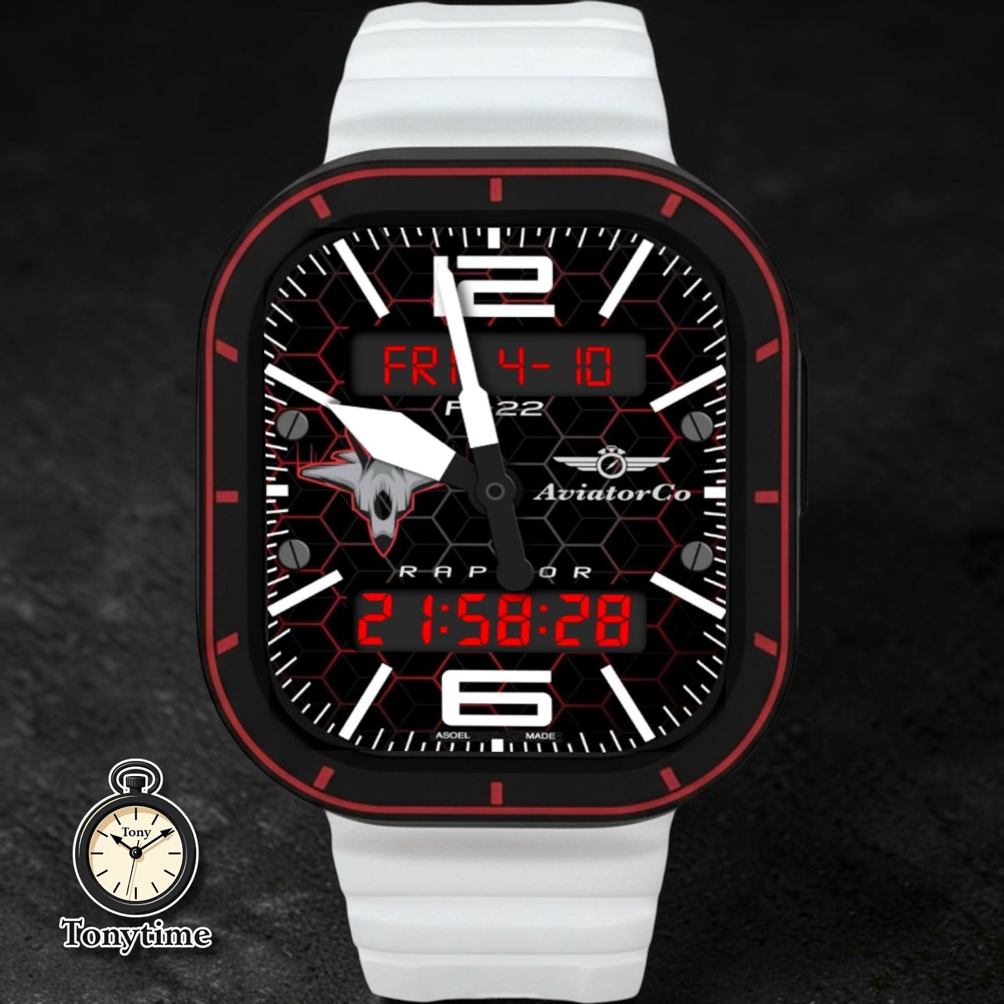 Phantom Redline Glow Ultra Modification Kit – Apple Watch Ultra 49mm Case + Glow in the Dark Band