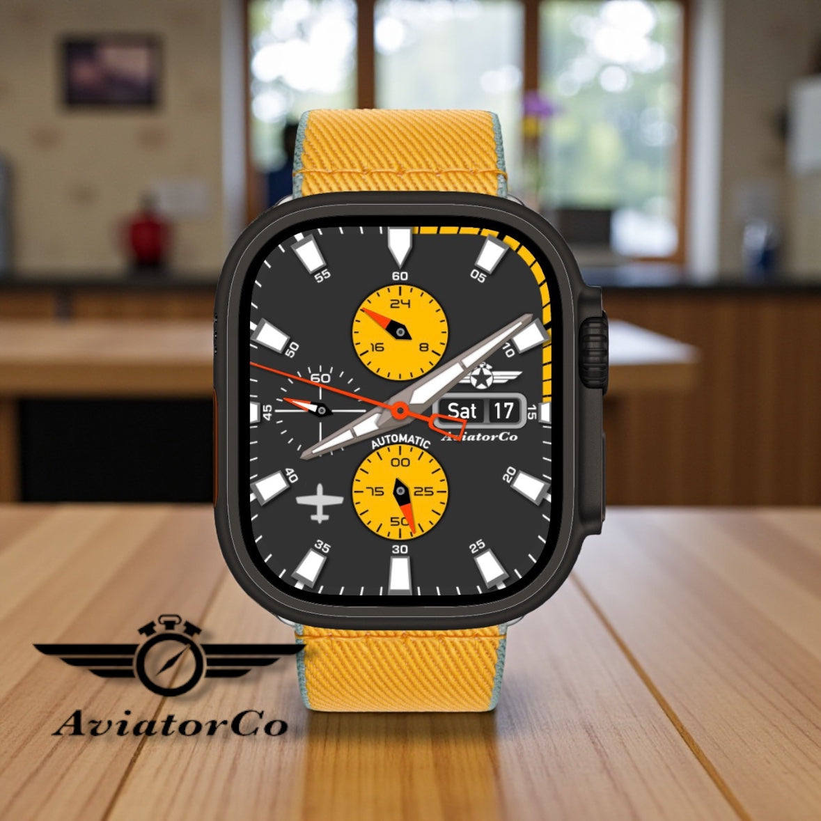 AviatorCo Strike Eagle 🦅 – Automatic Pilot Watch Face for Apple Watch and Clockology