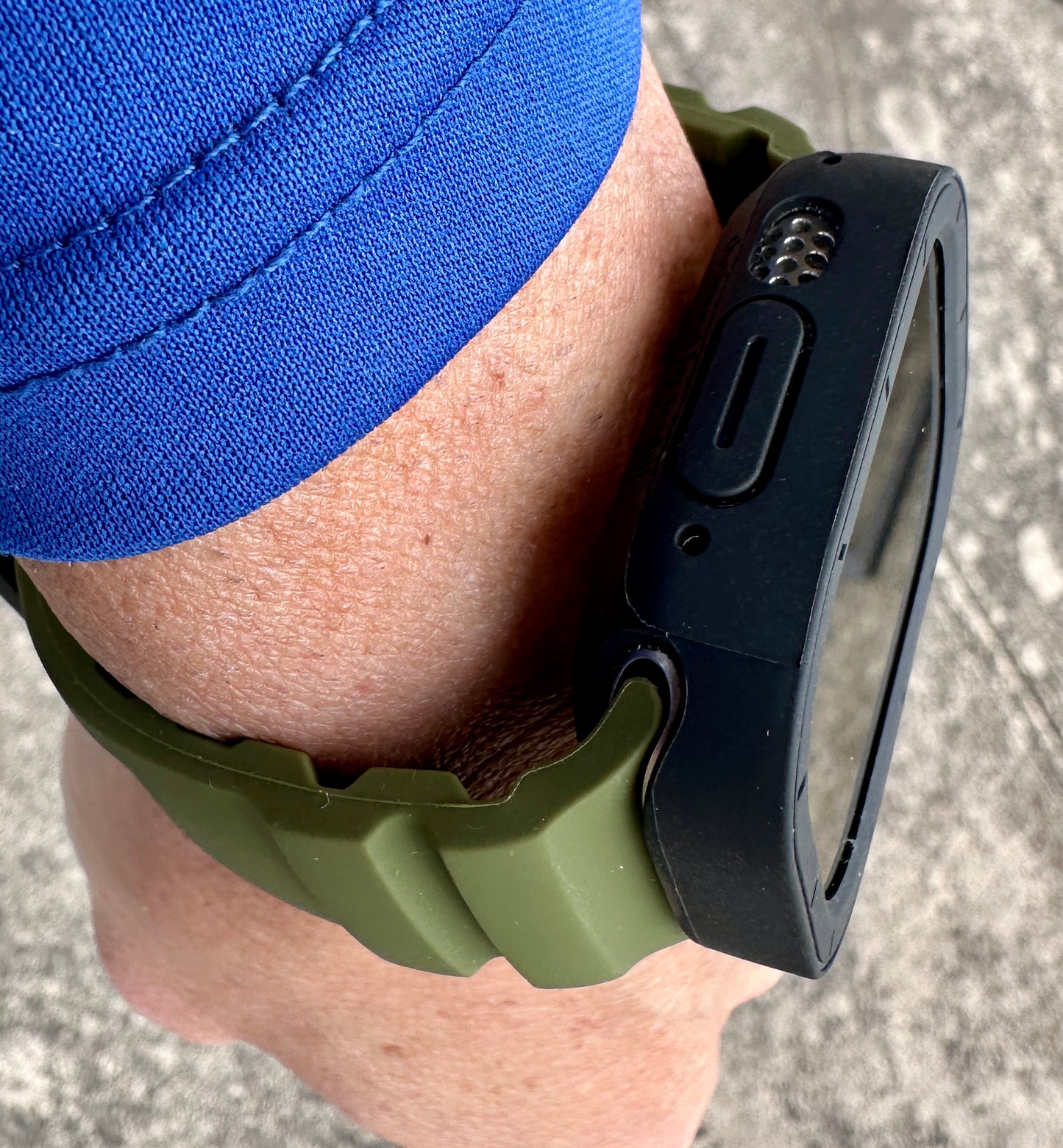 Ranger Tactical Modification Kit Apple Watch Ultra 49mm Green Rugged Band Black TPU Case