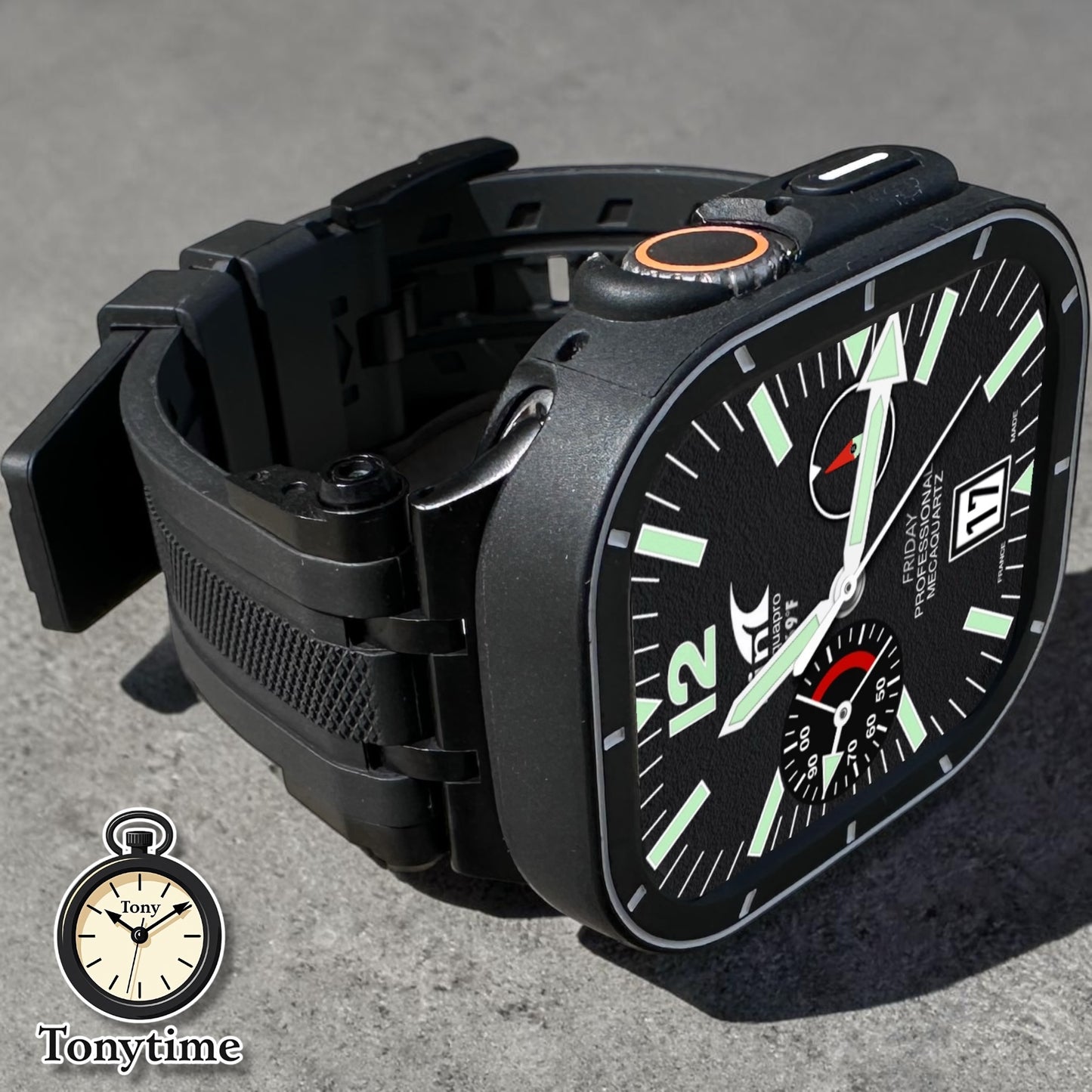 Phantom Vector Arctic Modification Kit-Apple Watch Ultra 49mm TPU Case + Tactical Band