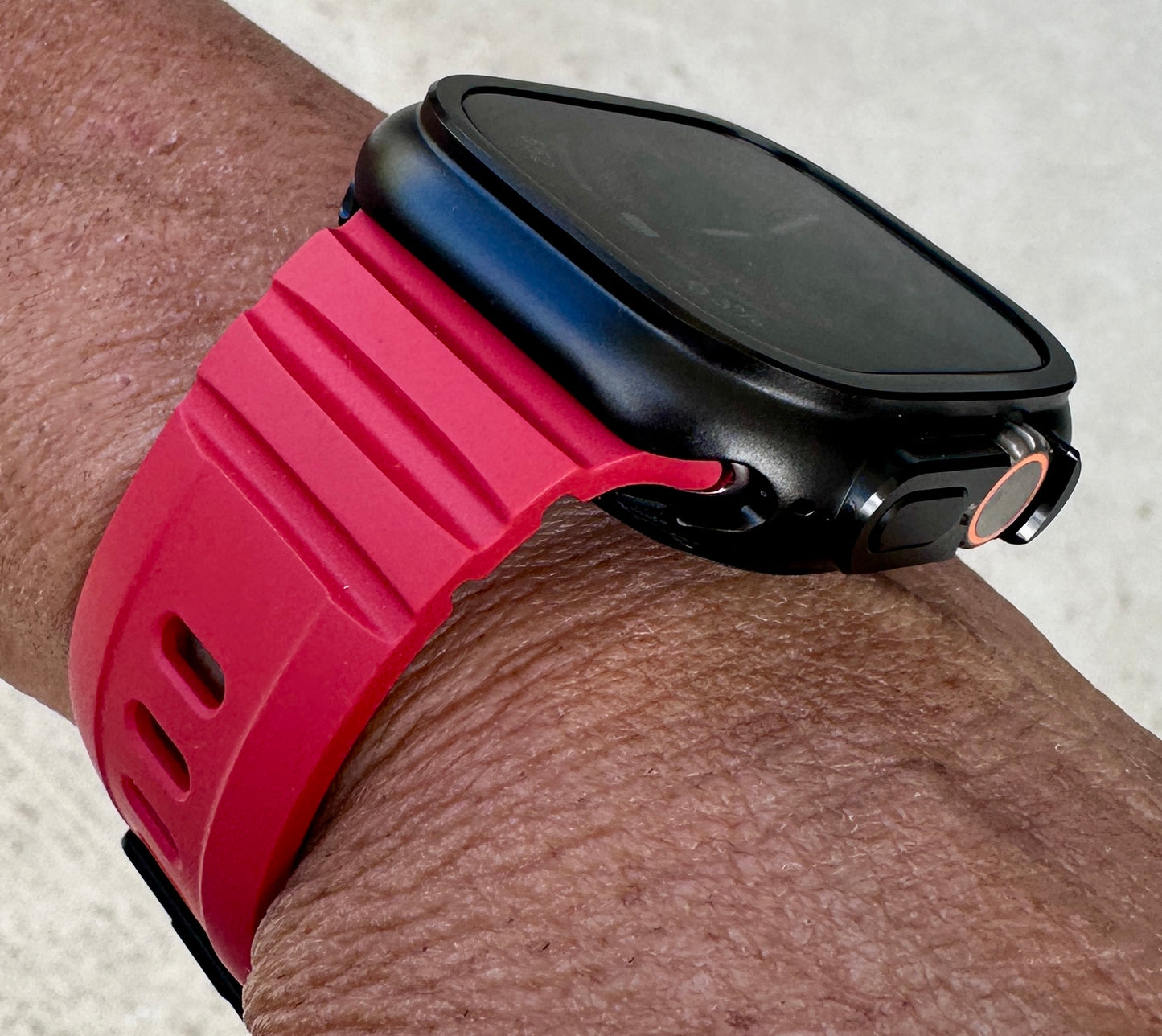 Titan Redline Armor Modification Kit for Apple Watch Ultra 49mm, Rugged Band-Armor Case