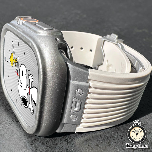 TitanCore Integrated Modification Kit-Apple Watch Ultra Case + Clasp Band-Titanium Finish