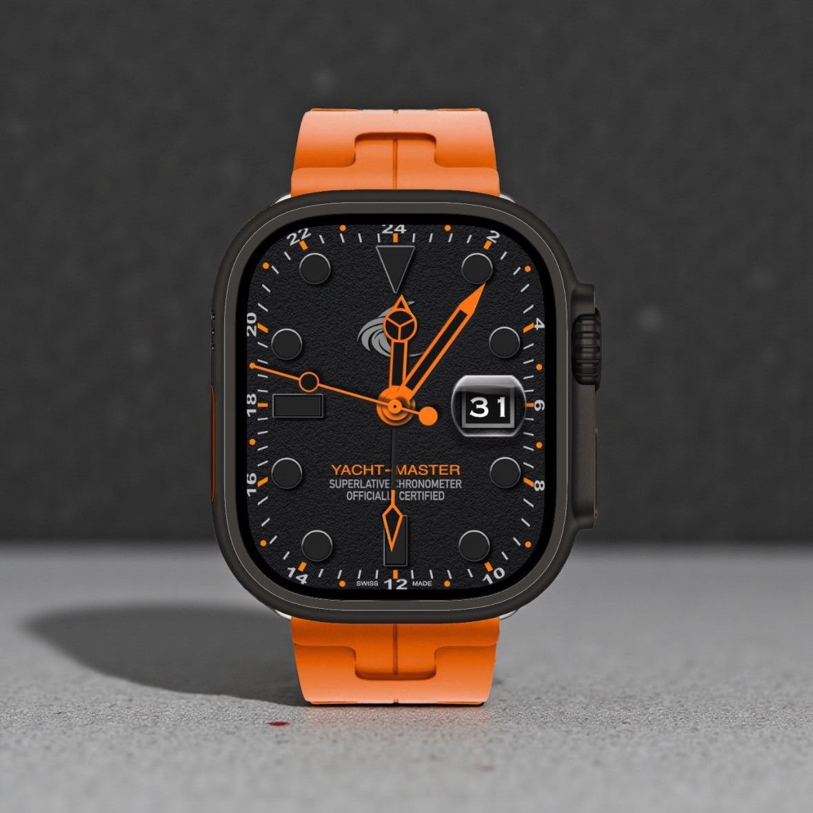 Fin Aquapro Yacht-Style Mod GMT Watch Face for Apple Watch Ultra & Series Clockology