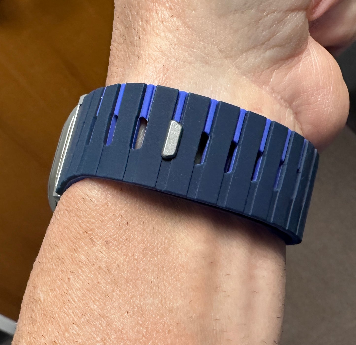 AeroFlex Piano Modification Kit Apple Watch Ultra 49mm Custom Blue Sport Band + Hard Case with Screen Protector