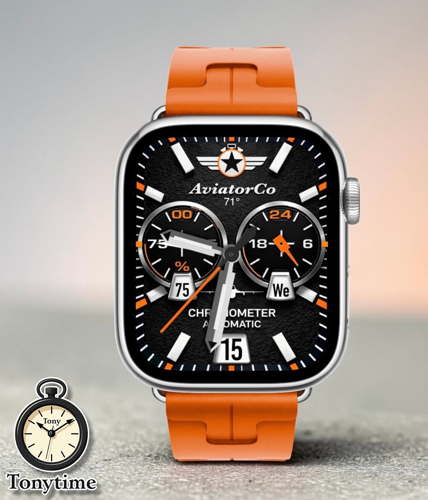 AviatorCo Command Chrono V26 Apple Watch Face for Clockology App