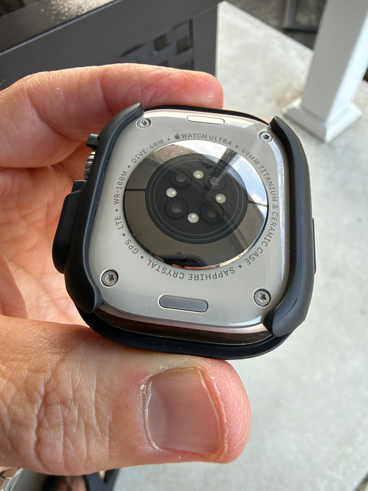Granite Vector Sport Mod Kit for Apple Watch Ultra 49mm Black Gray Case & Band