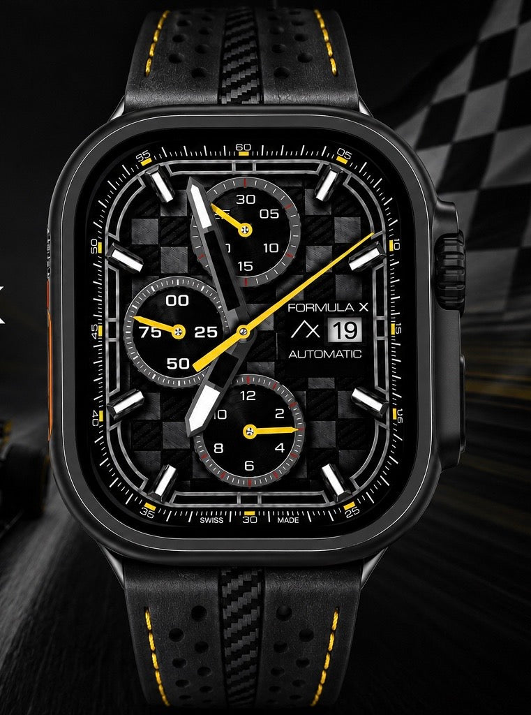 AxisCo Formula X – Performance Chronograph Apple Watch Face for Clockology