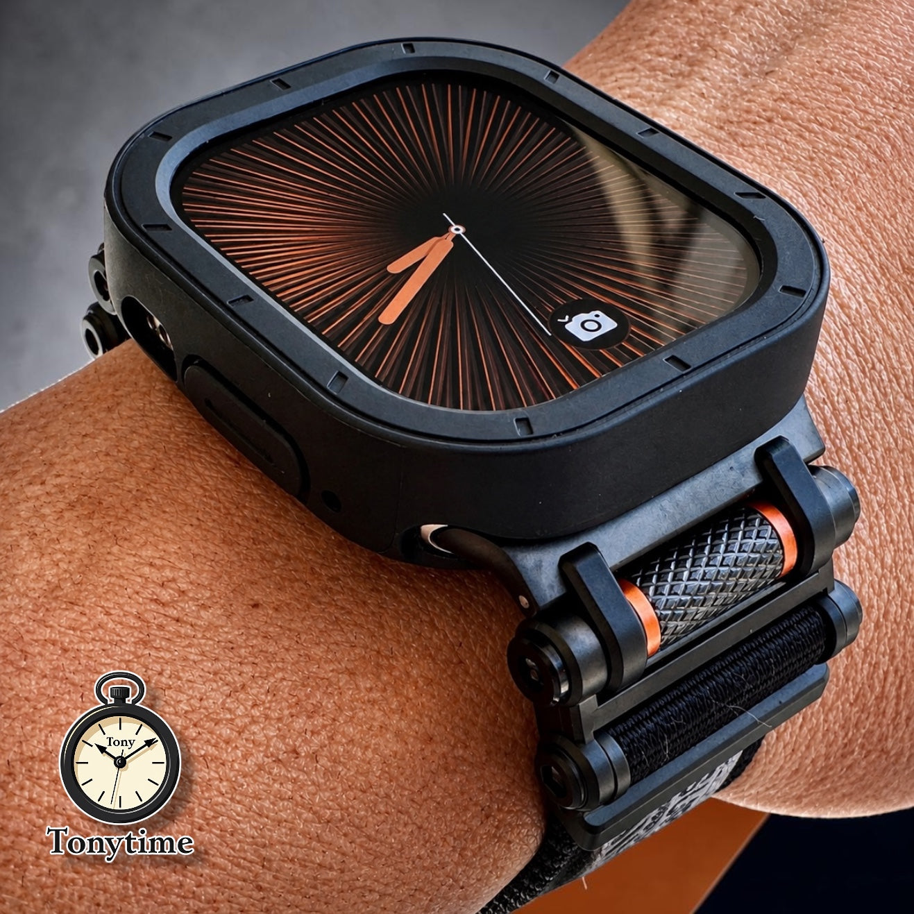 Forge Recon Mod Kit for Apple Watch Ultra, Ultra 2 & Ultra 3 | Tactical Blackout Conversion Kit