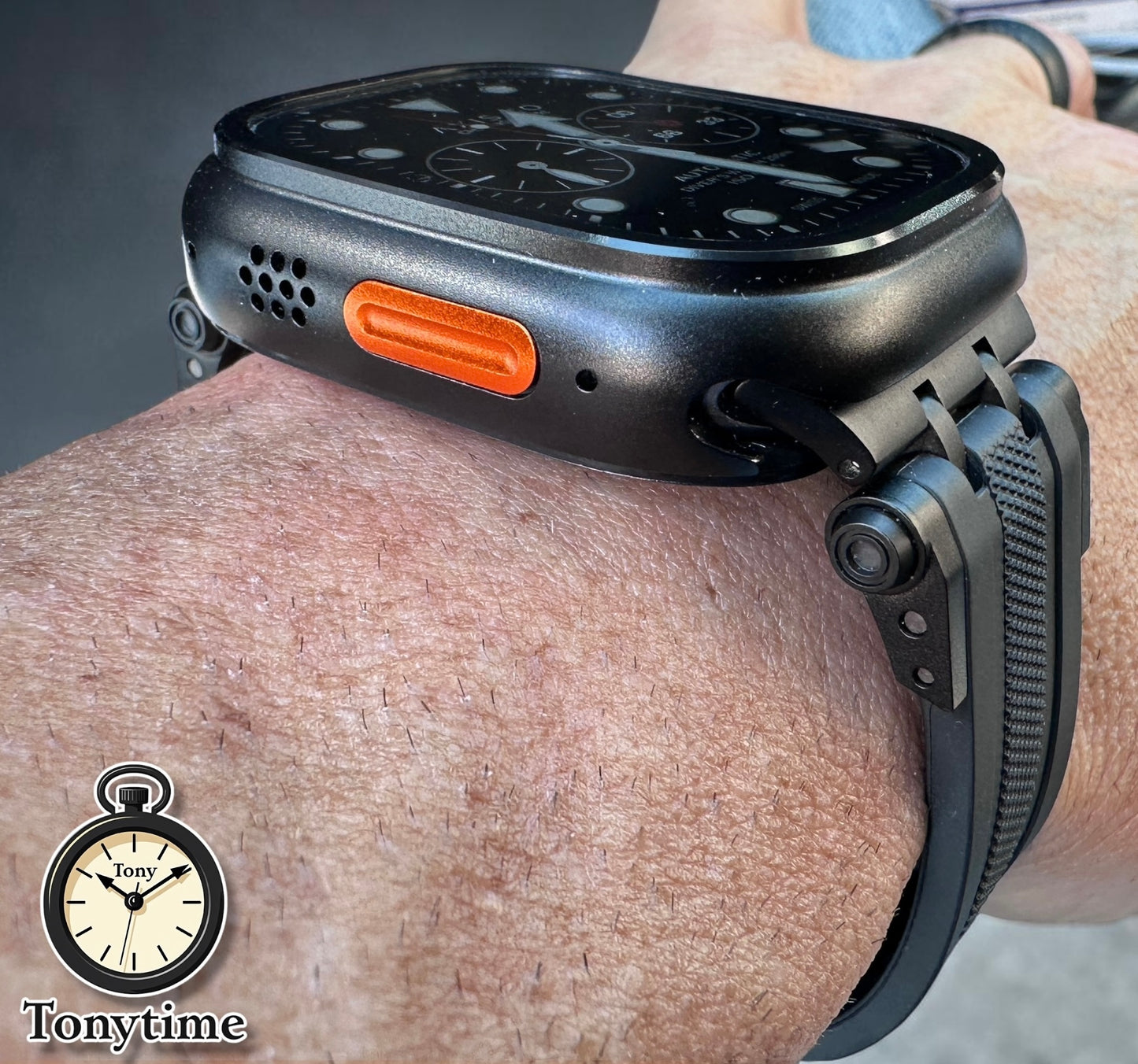 Phantom Vector Armor Pro Modification Kit Apple Watch Ultra 49mm Black Metal Case