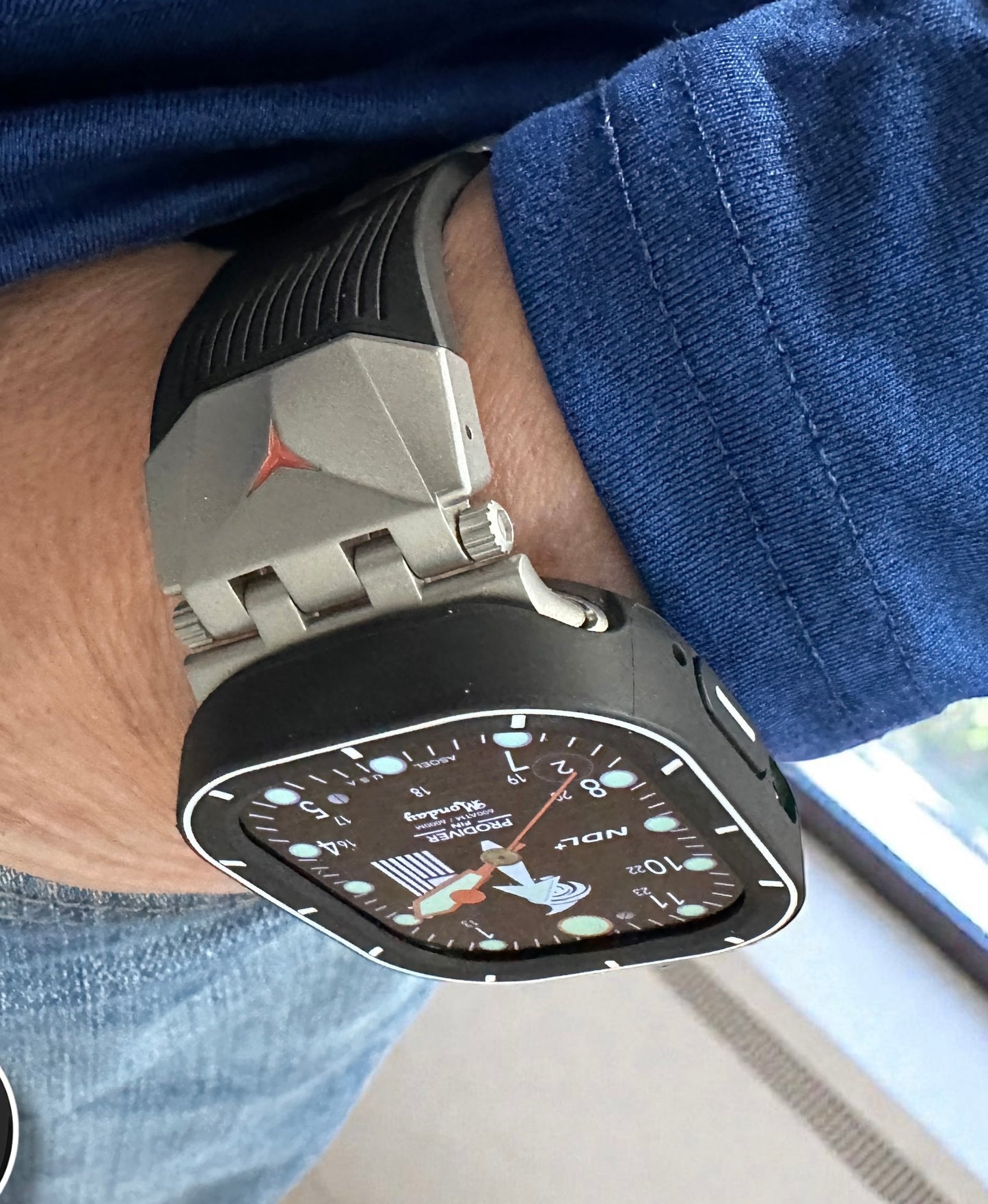 Apple Watch Ultra Modification Kit (49mm) – Stealth Series Ultra Rugged Band + Black TPU Case