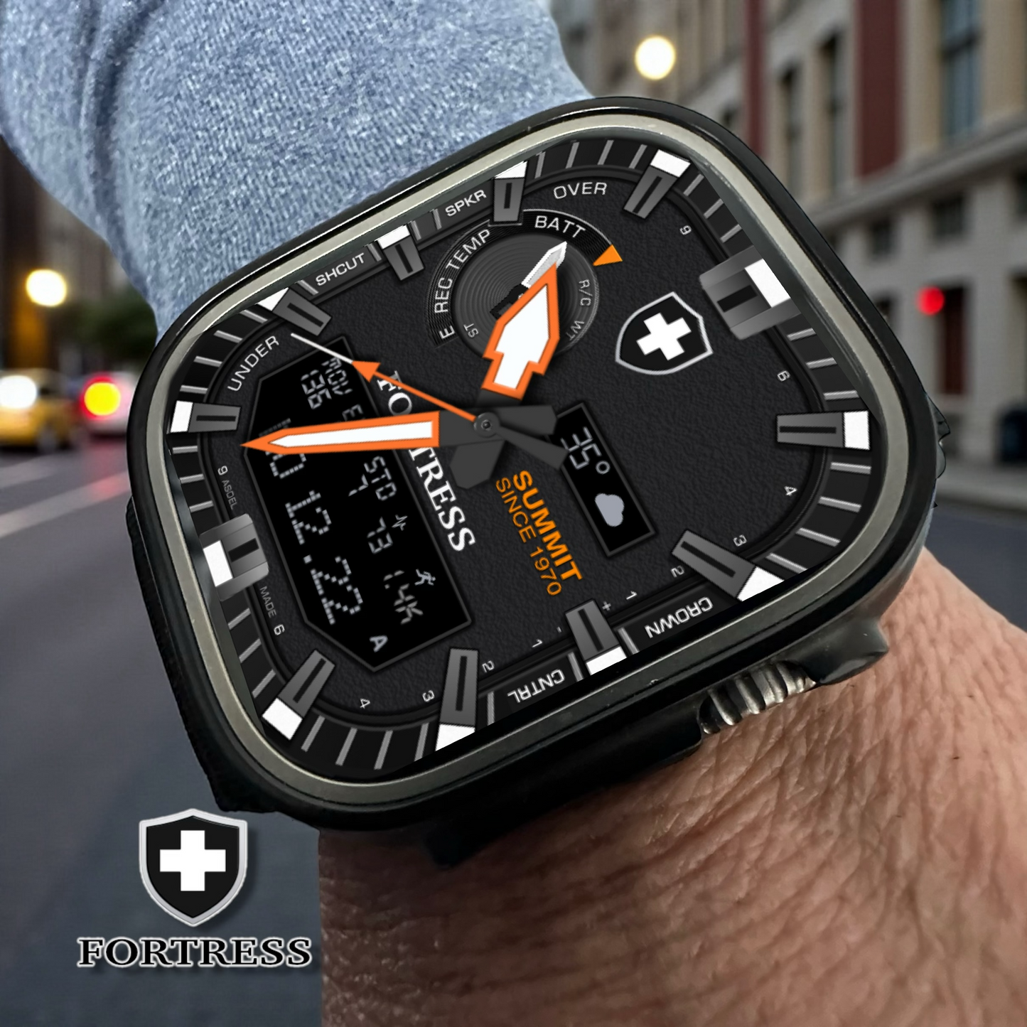 Fortress Summit Hybrid Apple Watch Clockology Design