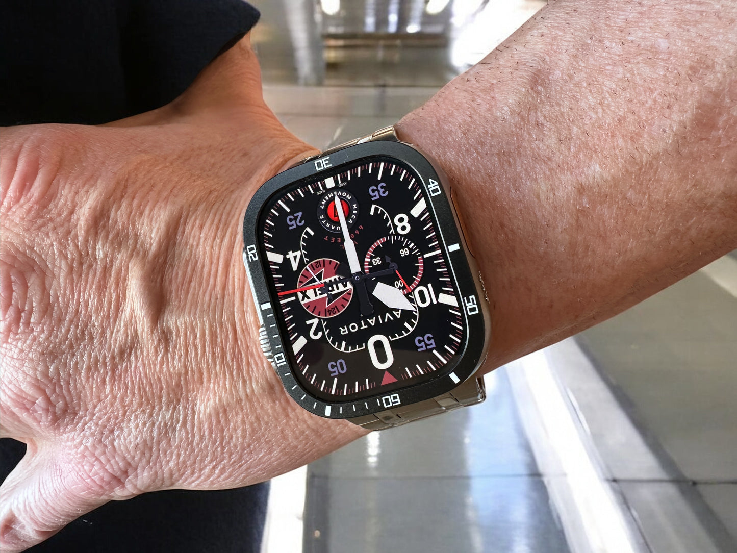 AviatorCo® AirFLX – Modern Aviation Apple Watch Face (Clockology)