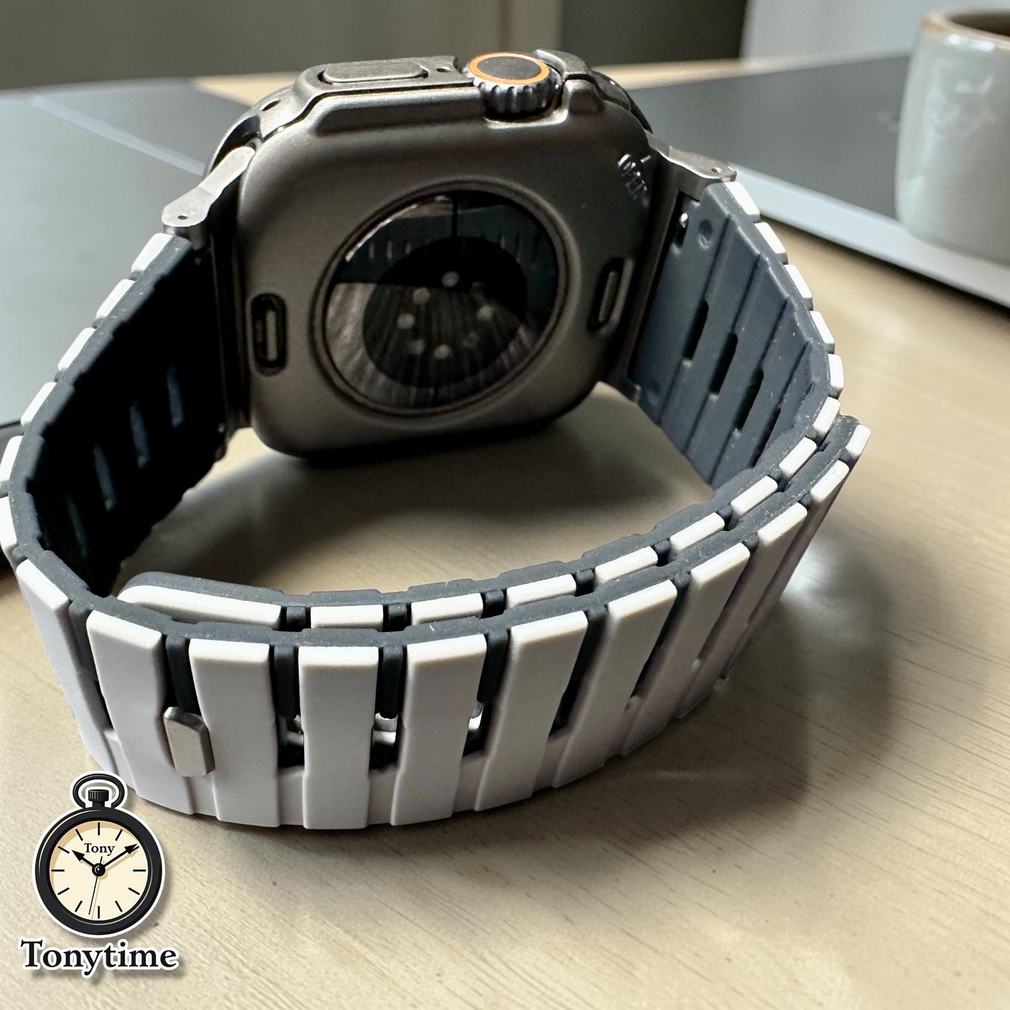 AeroFlex Slate Piano Modification Kit Apple Watch Ultra 49mm Custom Sport Band + Hard Case with Screen Protector