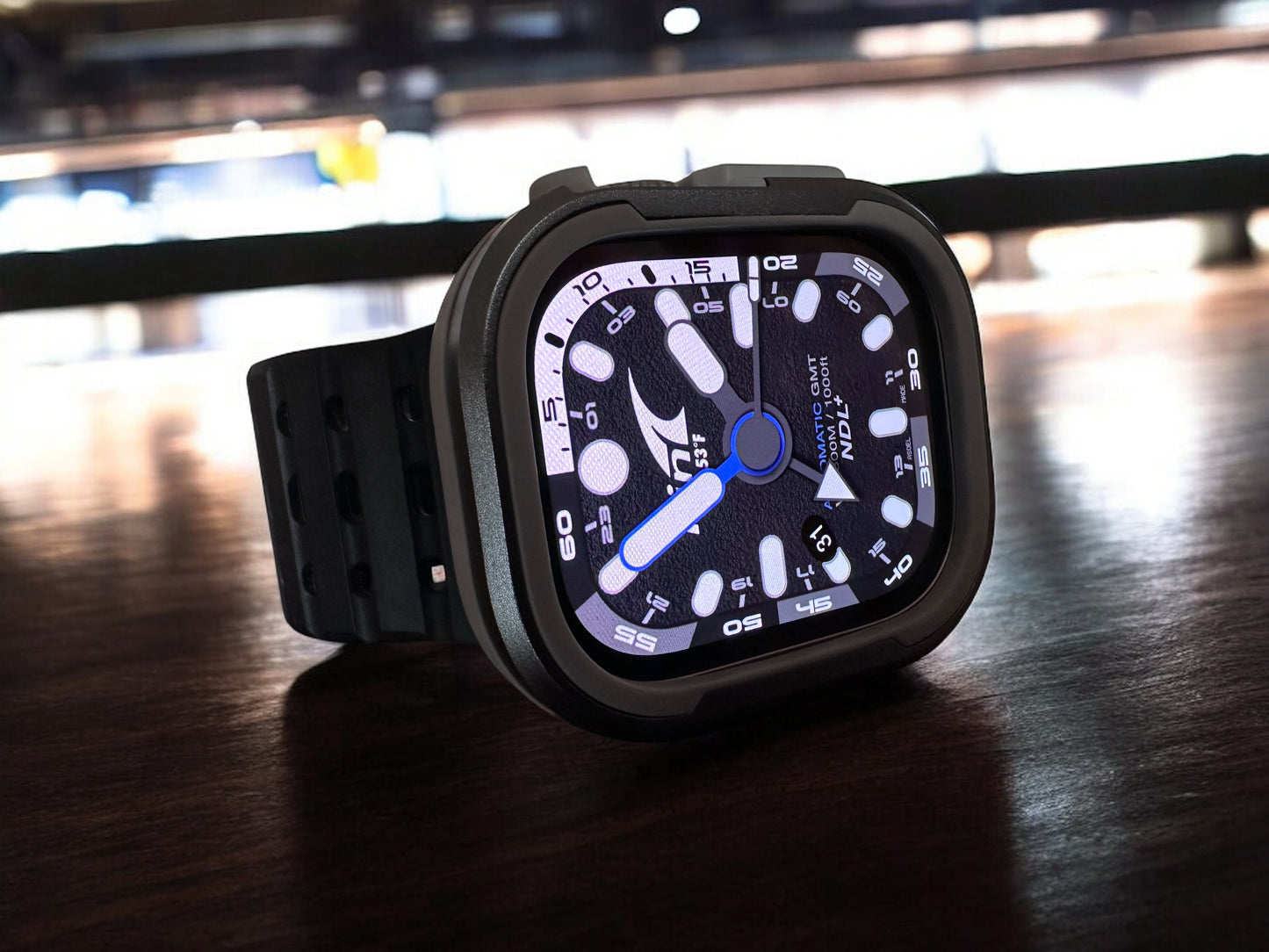 Fin® Dive Master – Black Edition | Professional Dive Apple Watch Face (Clockology)