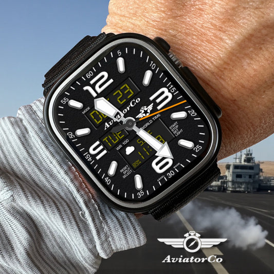 AviatorCo World Timer Apple Watch Face (Clockology)