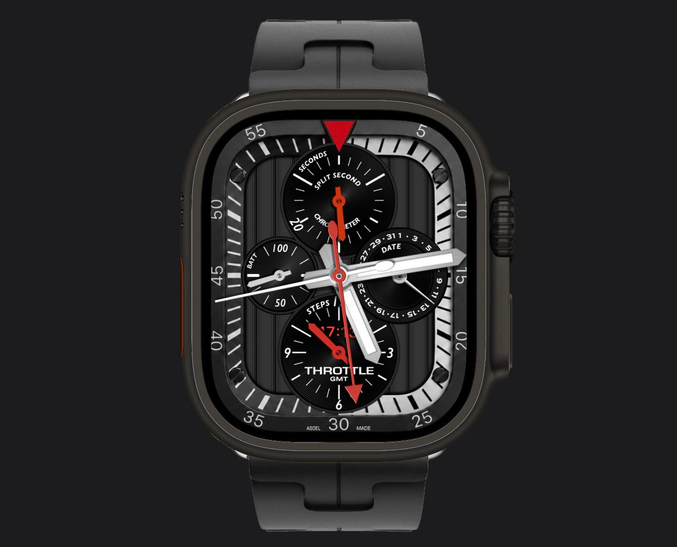 Throttle Racing Chronometer Clockology Apple Watch Face | Motorsport Watch Face