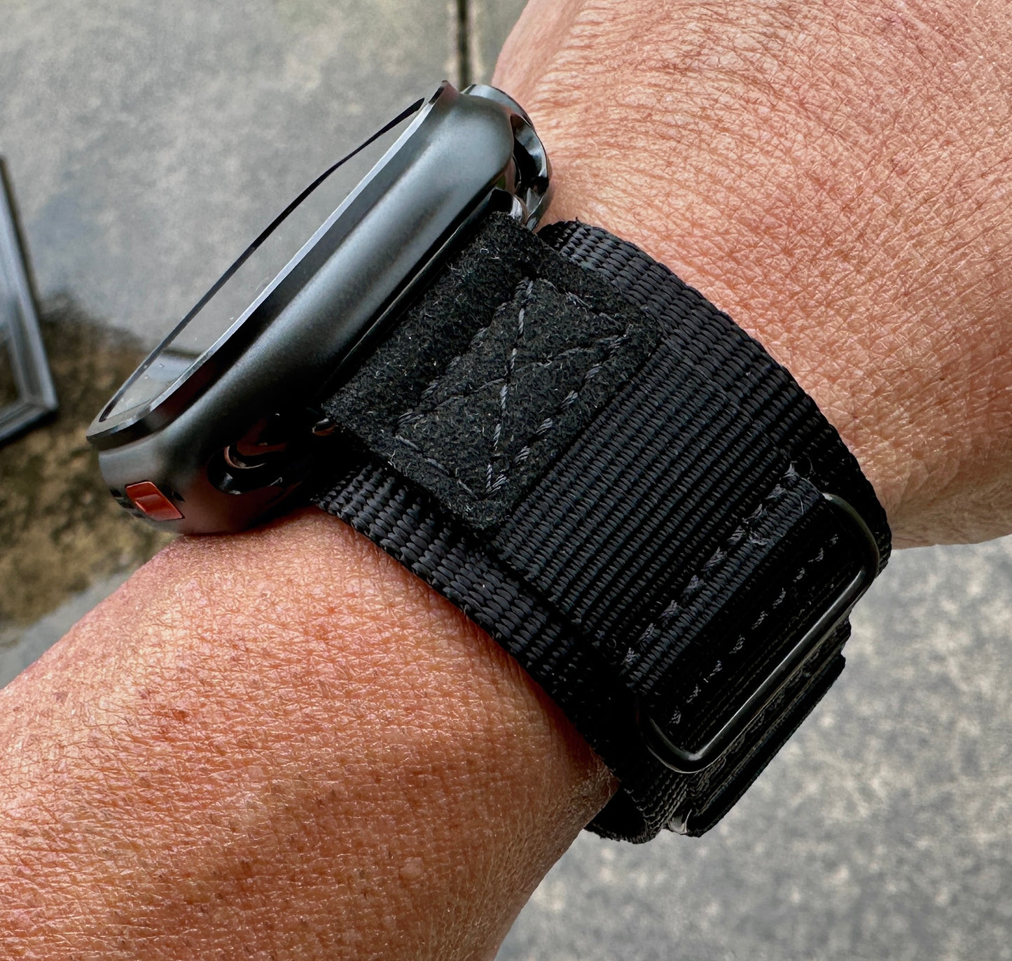 Apple Watch Ultra Stealth Forge Pro Mod Kit - Black Nylon Band+Armor CASE (49mm)
