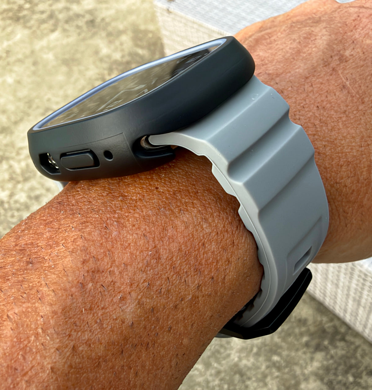 Slate Core Mod Kit for Apple Watch Ultra 49mm Grey Band Black Case Grey Bezel