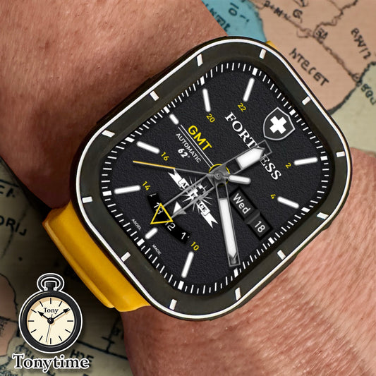 Fortress Air Force GMT – Military Aviation Watch Face for Apple Watch Ultra & Series Clockology