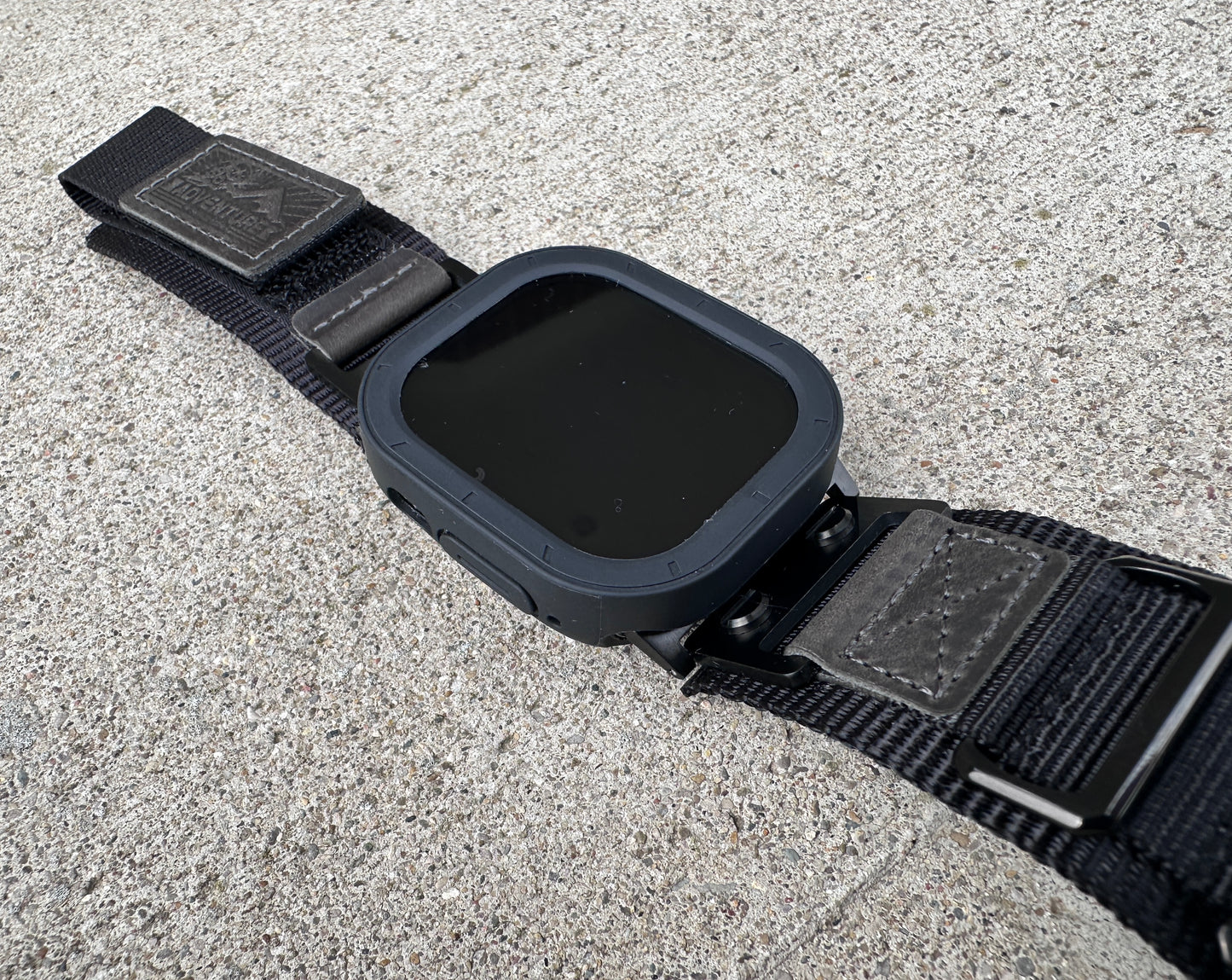 Apple Watch Ultra Stealth Recon Modification Kit Black Tactical Nylon Band TPU Case 49mm