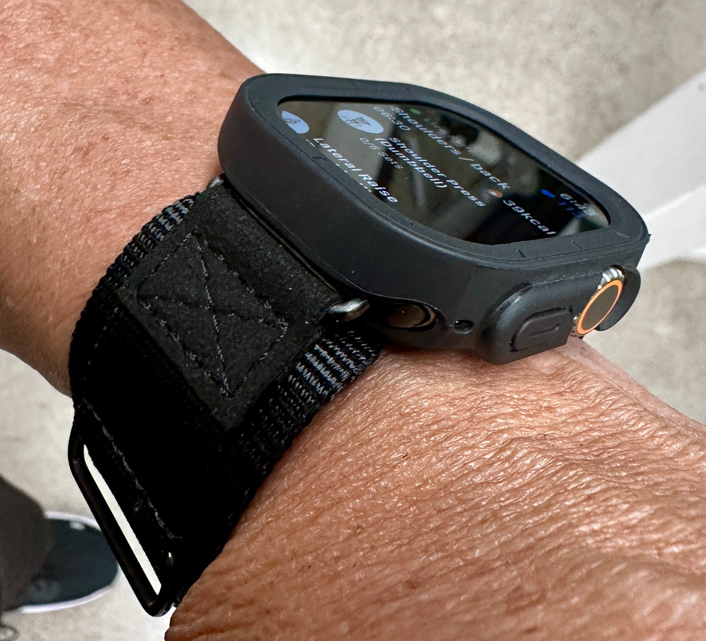 Apple Watch Ultra Stealth Forge Modification Kit - Black Nylon Band + TPU CASE (49mm)
