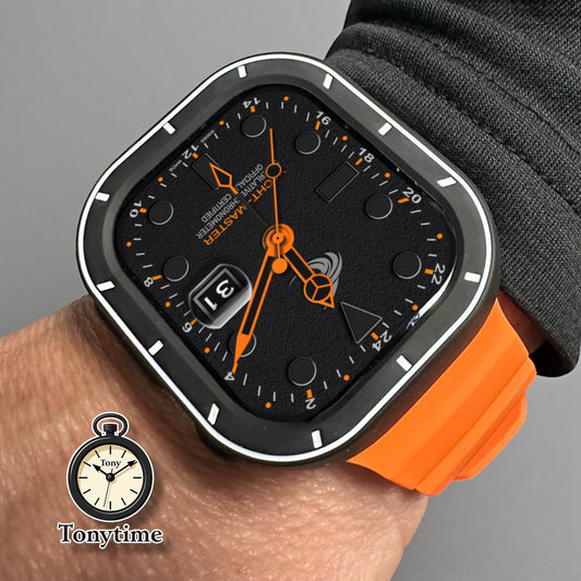 Fin Aquapro Yacht-Style Mod GMT Watch Face for Apple Watch Ultra & Series Clockology