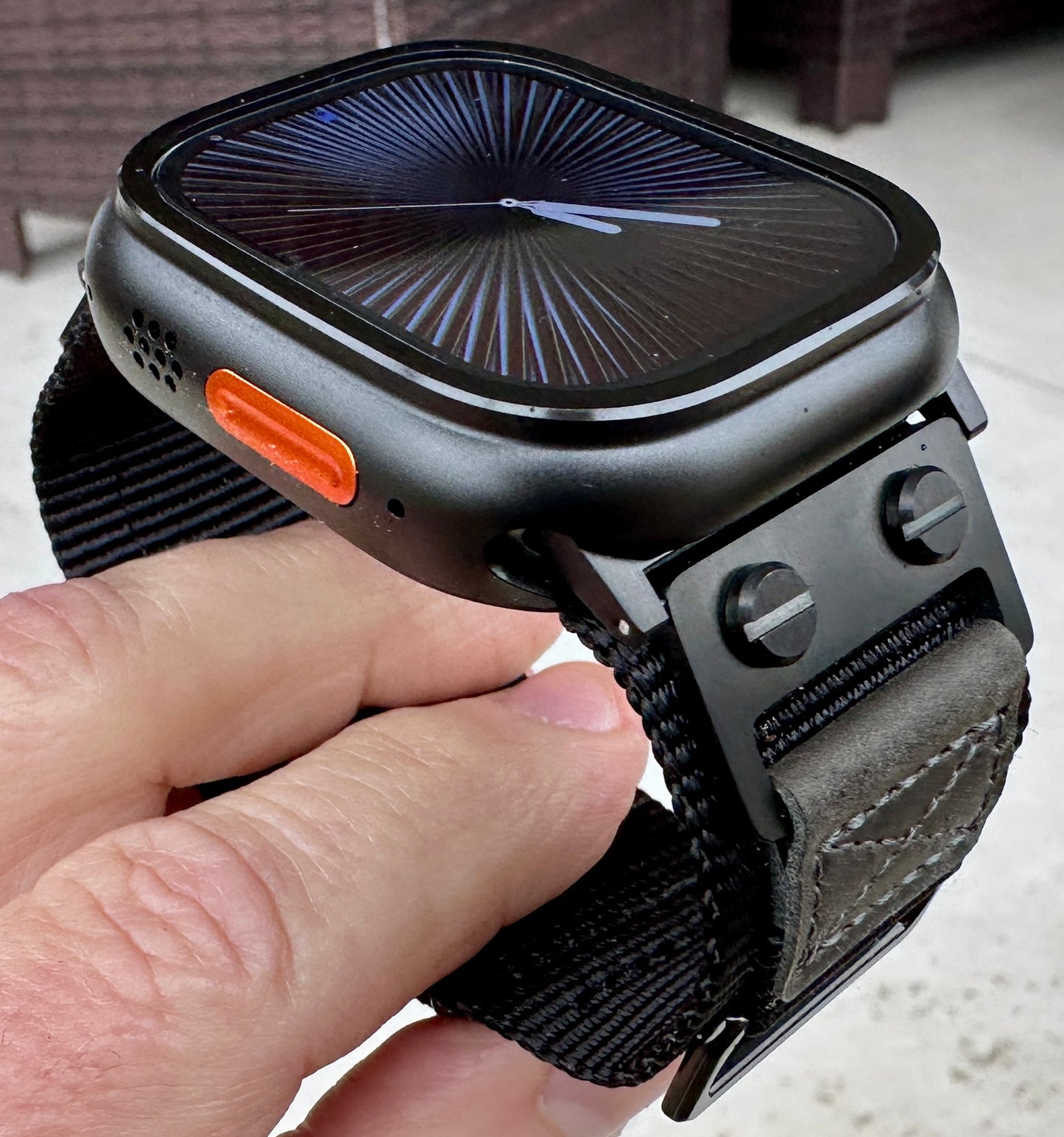 Apple Watch Ultra Armor Elite Modification Kit-Black Tactical Band + Metal Armor Case