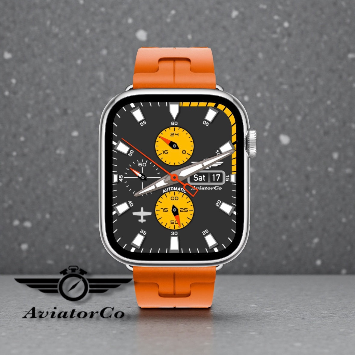 AviatorCo Strike Eagle 🦅 – Automatic Pilot Watch Face for Apple Watch and Clockology
