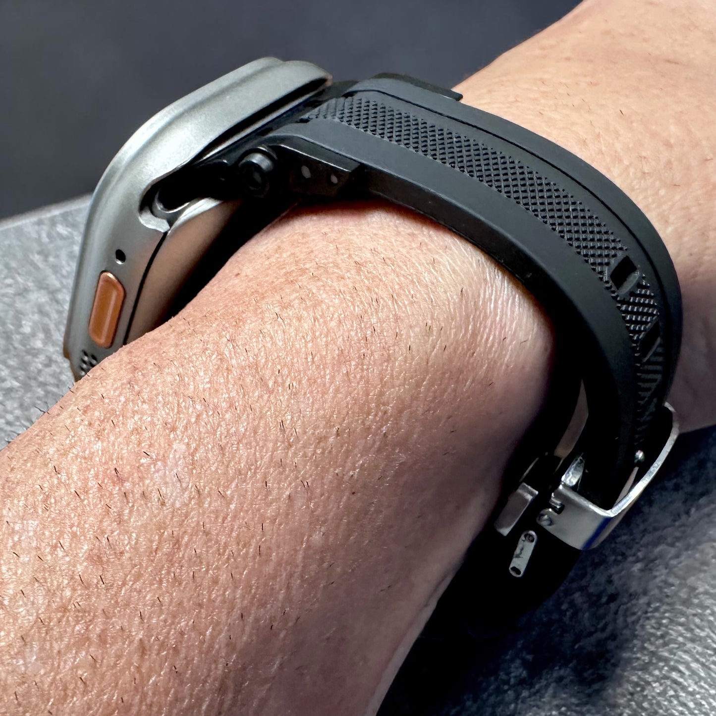 Titanium Sentinel Shadow Ultra Elite Modification Kit Apple Watch 49mm Case + Butterfly Clasp