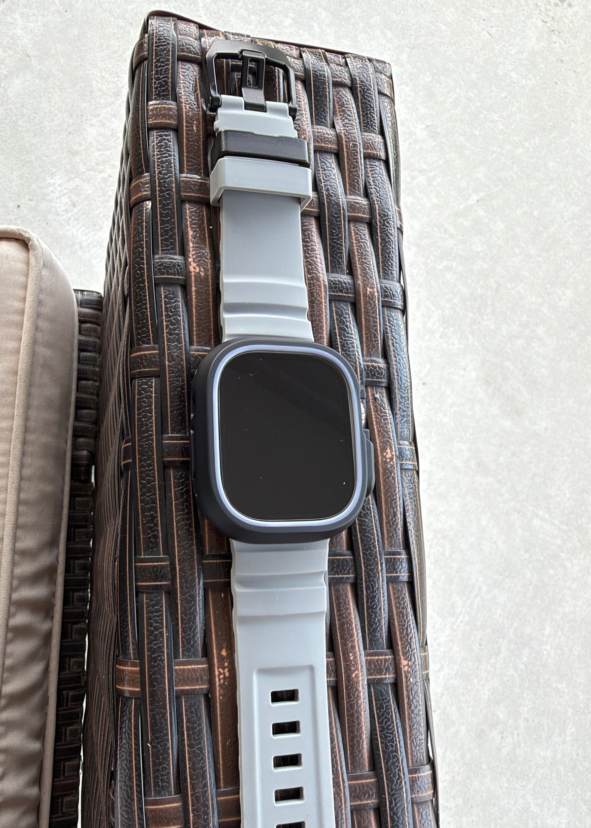 Slate Core Mod Kit for Apple Watch Ultra 49mm Grey Band Black Case Grey Bezel