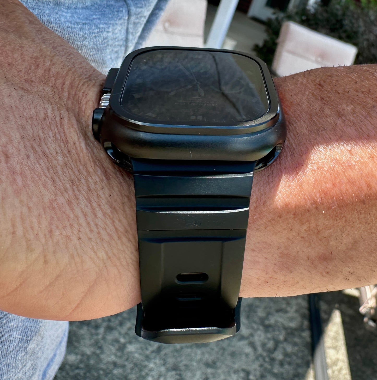 Apple Watch Ultra Stealth Pro Armor Modification Kit Black Band + Screen Protector