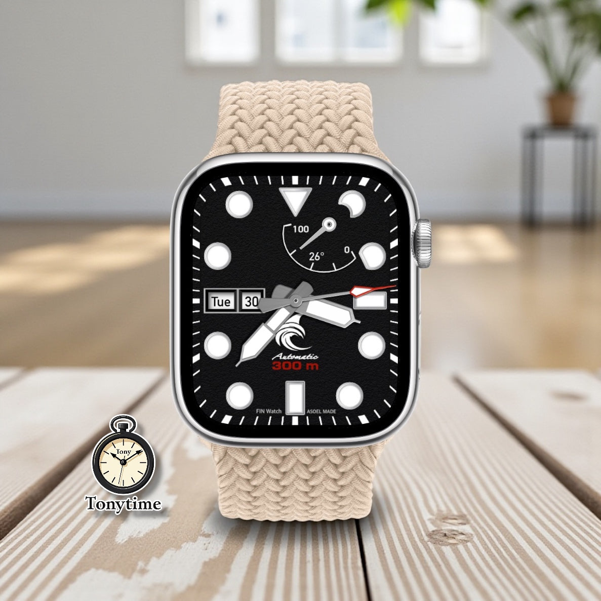 Fin Saturation Pro Diver Black – Clockology Watch Face