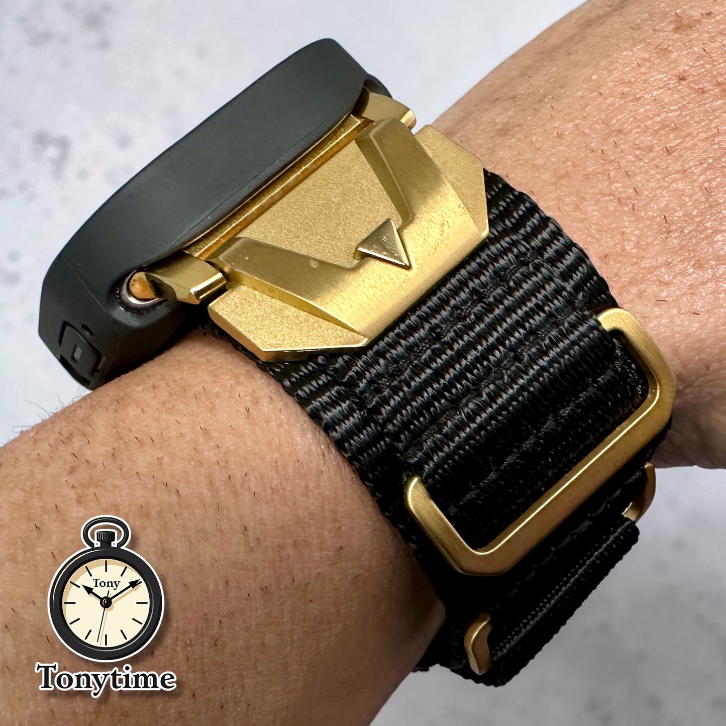 Apple Watch Ultra Stealth Vanguard Modification Kit-Black Nylon Band + Rugged TPU Case