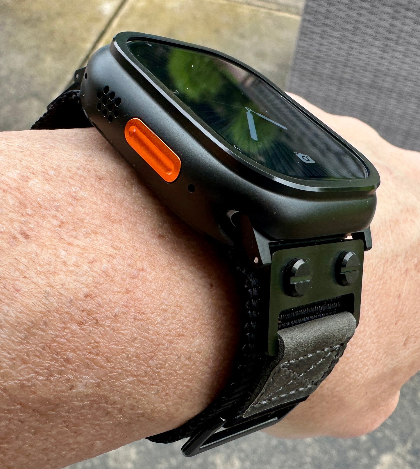 Apple Watch Ultra Armor Elite Modification Kit-Black Tactical Band + Metal Armor Case