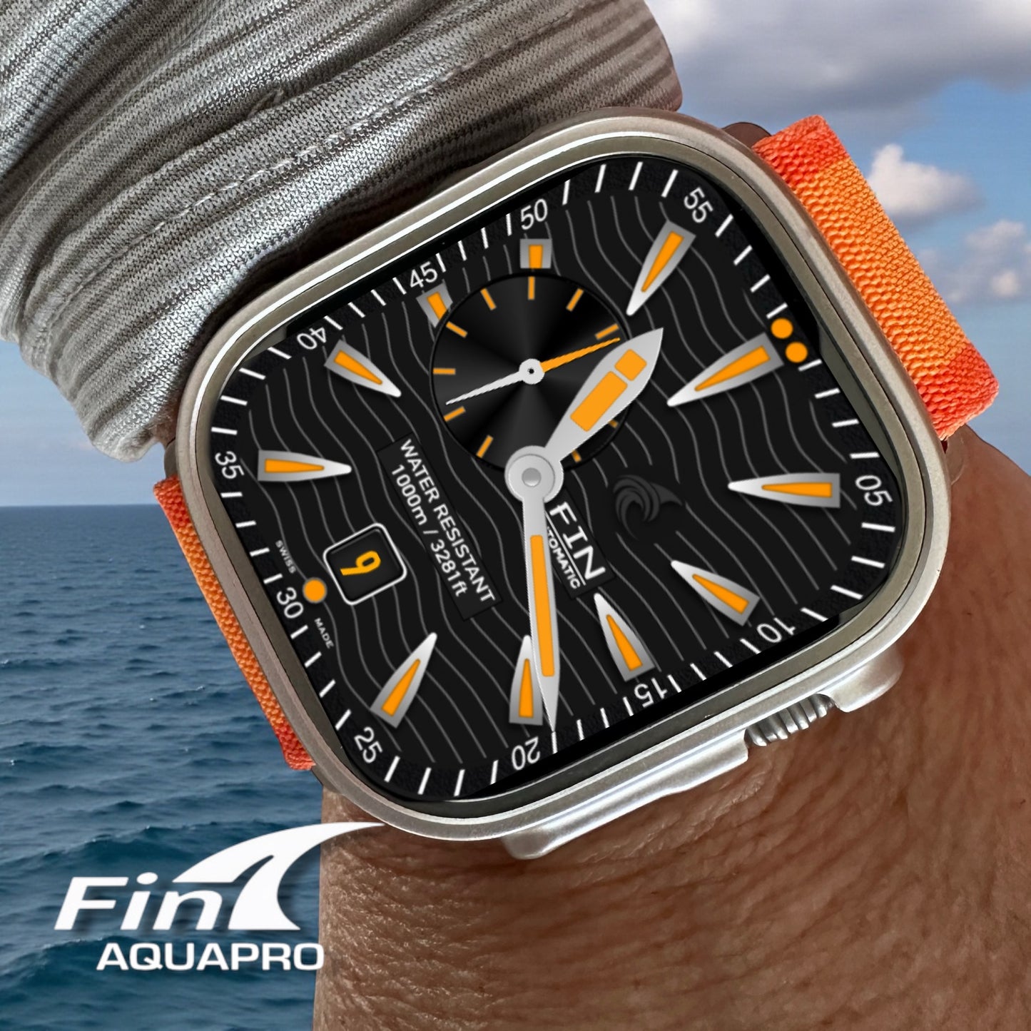 Fin Abyss Pro — Professional Dive Watch Face for Clockology