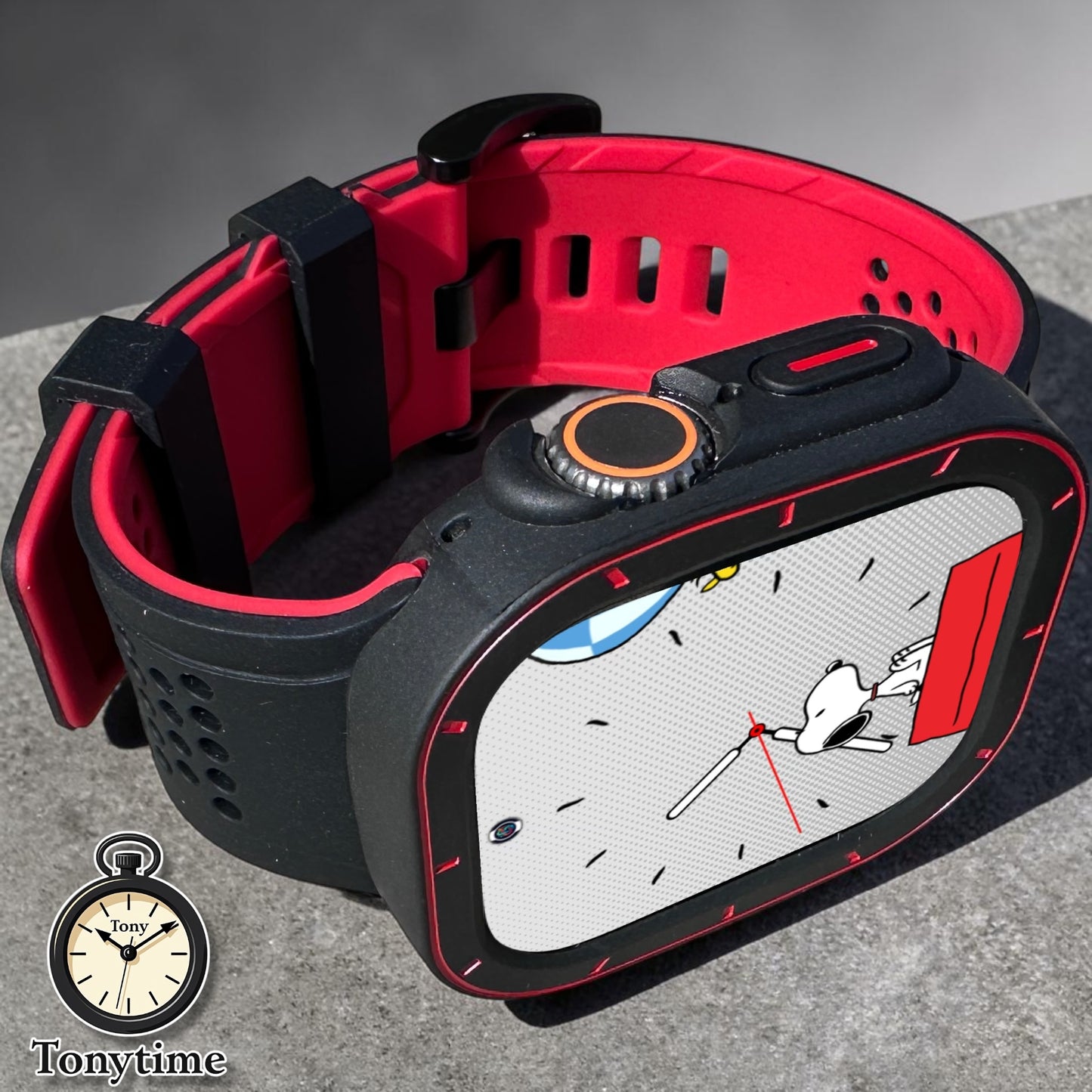 Phantom Active Redline Modification Kit-Apple Watch Ultra 49mm TPU Case + Sport Band