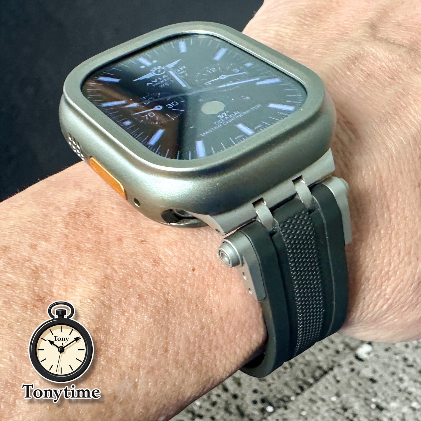 Titanium Sentinel Ultra Elite Modification Kit – Built for the Apple Watch Ultra with Butterfly Clasp