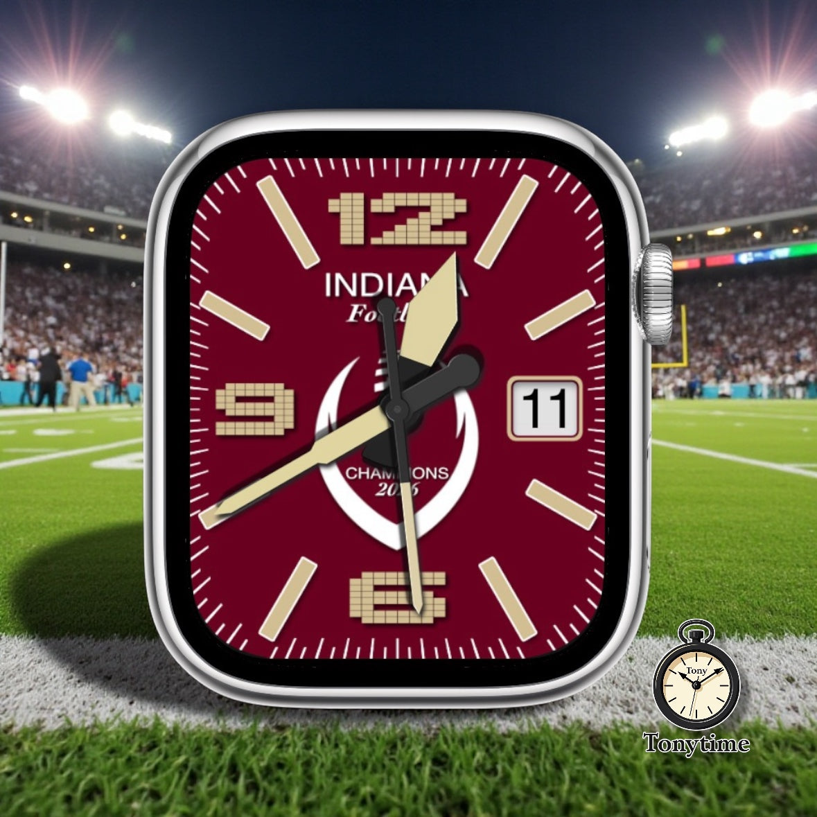 Indiana Football – Game Day Inspired Watch Face Clockology