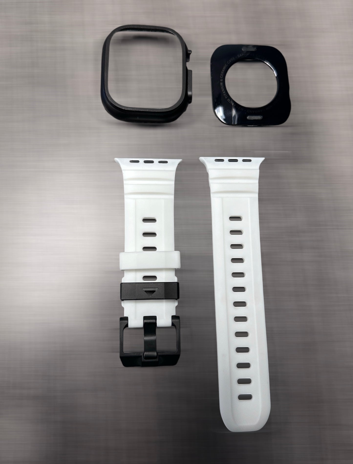 Apple Watch Ultra Glow Pro Armor Modification Kit White Glow Band + Screen Protector