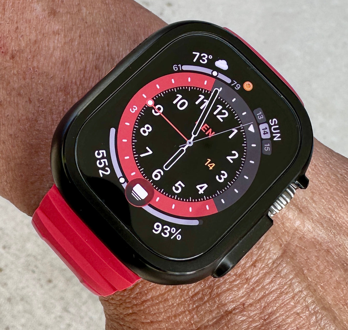 Titan Redline Armor Modification Kit for Apple Watch Ultra 49mm, Rugged Band-Armor Case
