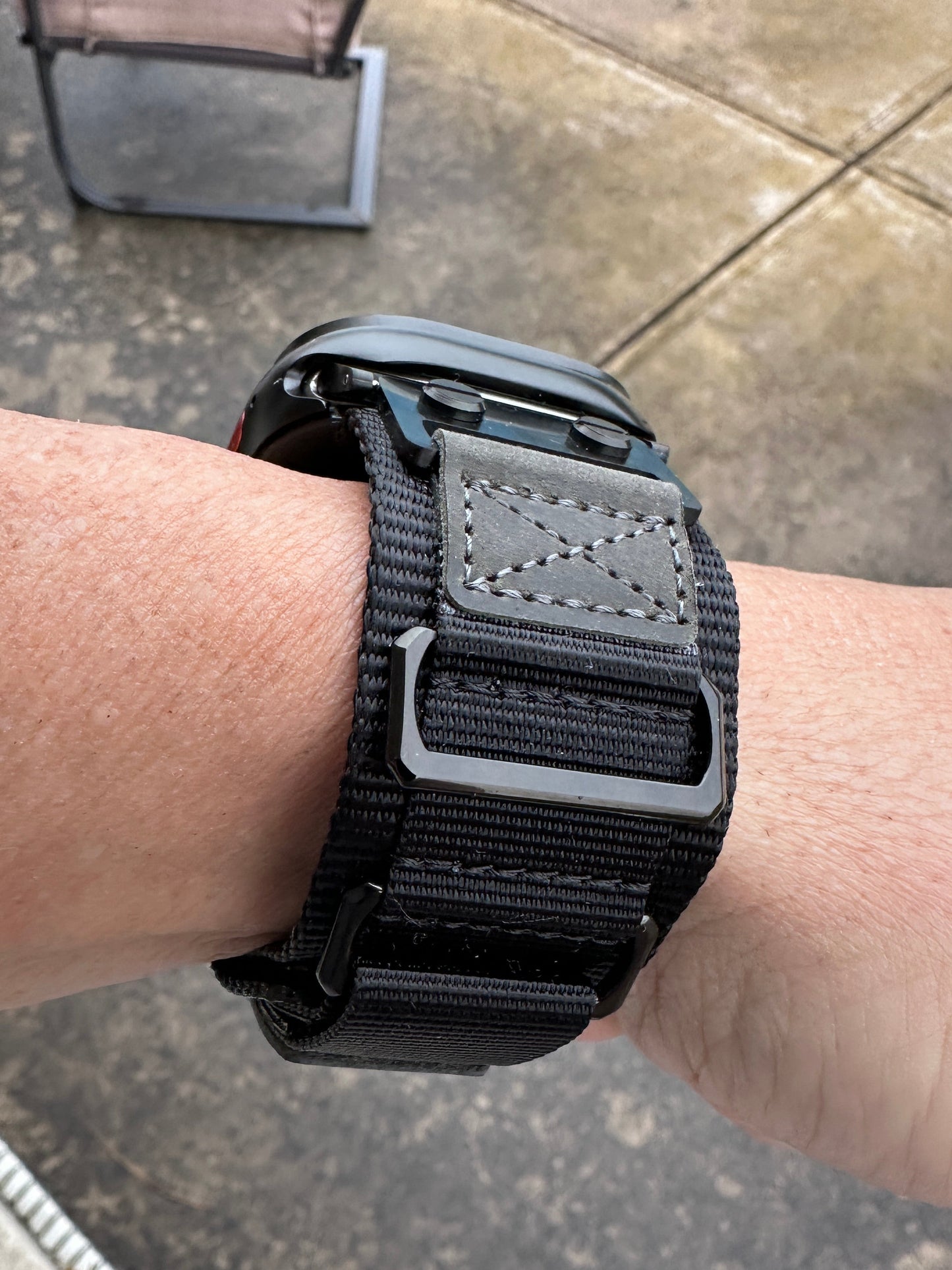 Apple Watch Ultra Armor Elite Modification Kit-Black Tactical Band + Metal Armor Case