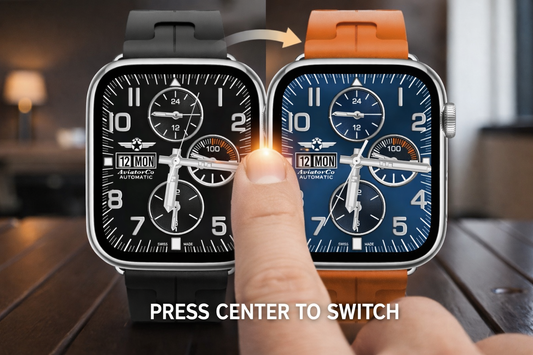 AviatorCo Crosswind Pro – Dual Colorway Aviation Watch Face for Apple Watch Ultra & Series