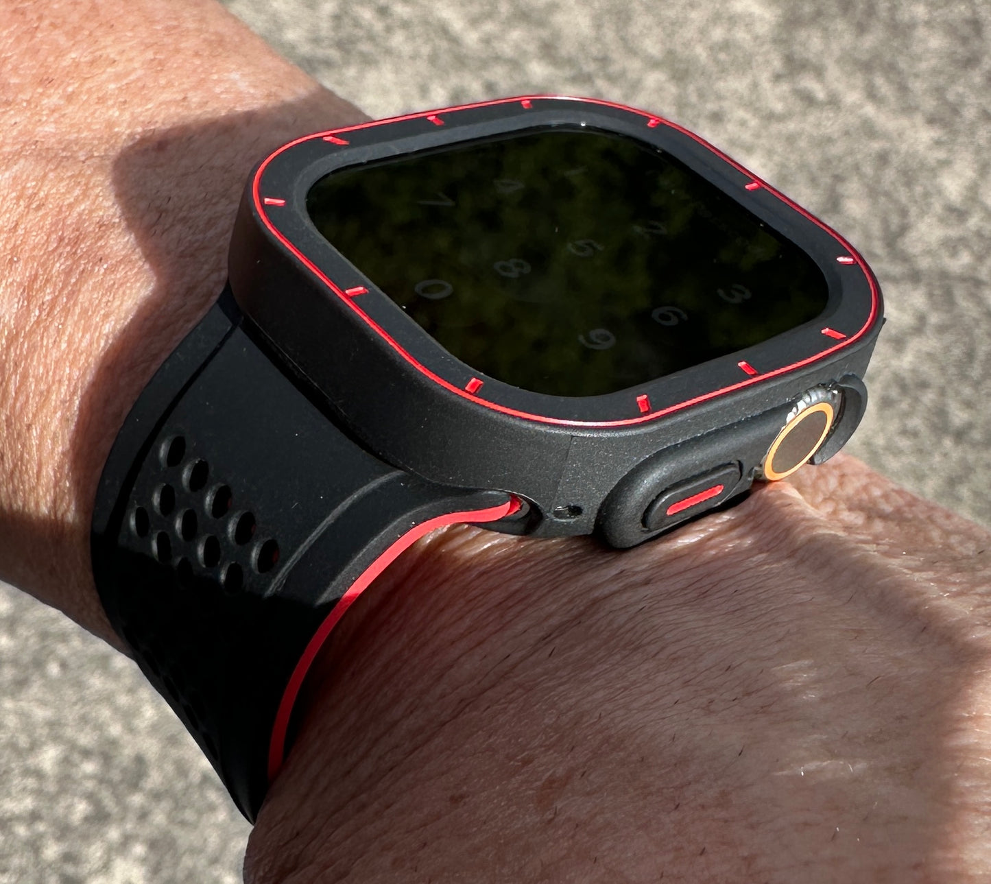 Phantom Active Redline Modification Kit-Apple Watch Ultra 49mm TPU Case + Sport Band