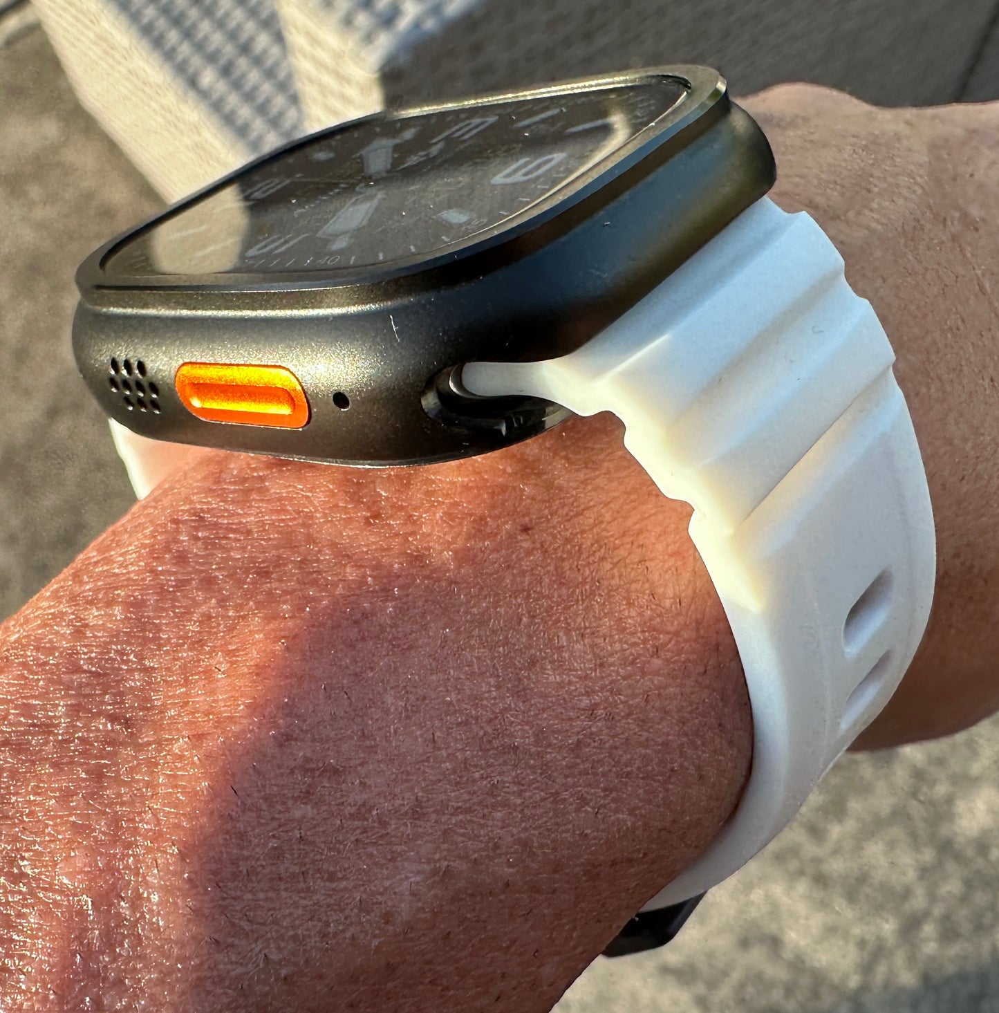 Apple Watch Ultra Glow Pro Armor Modification Kit White Glow Band + Screen Protector